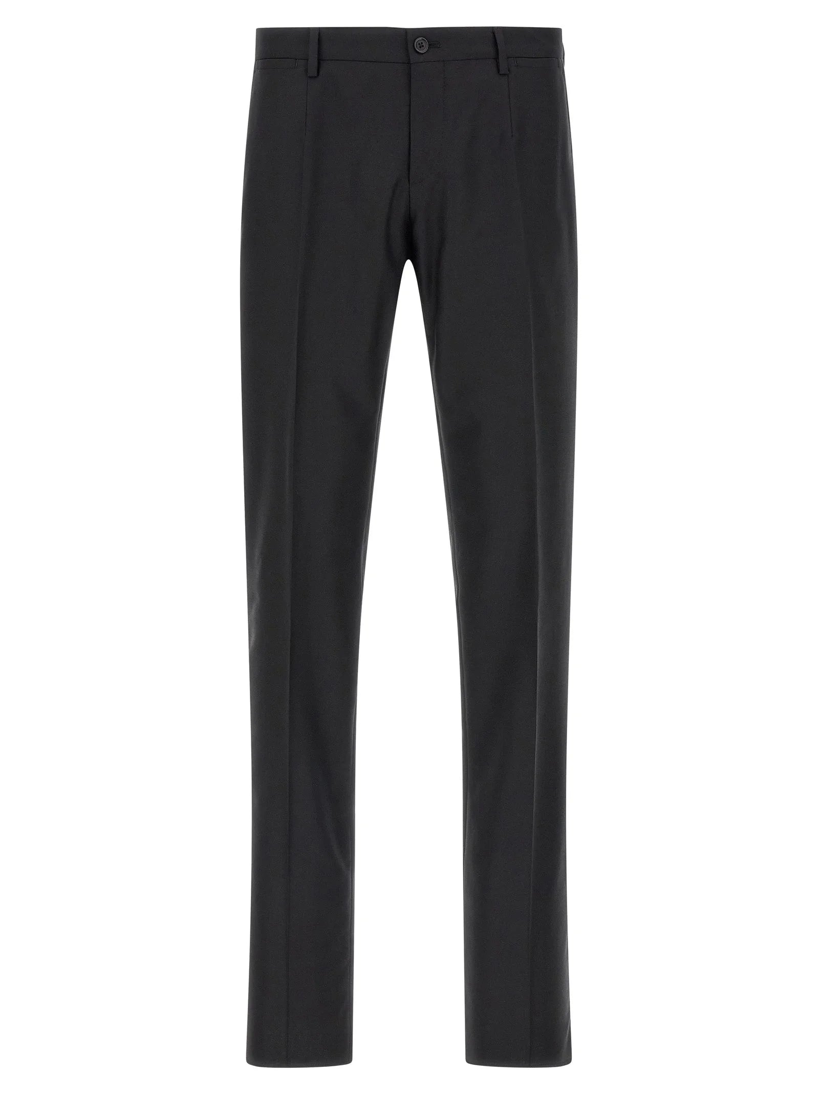 Dolce & Gabbana Black Virgin Wool Two-Piece Suit