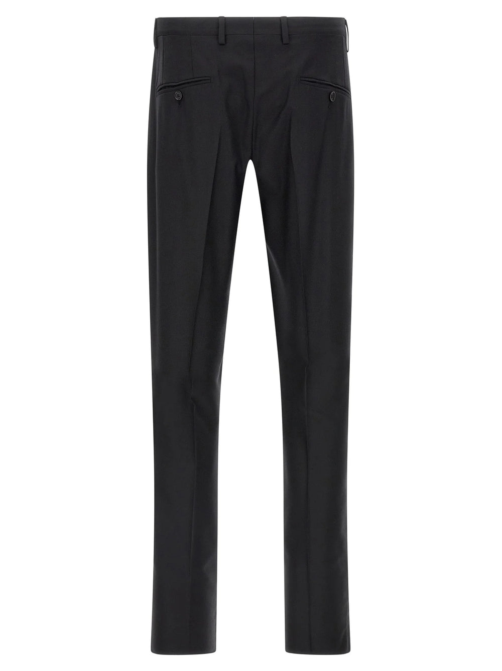 Dolce & Gabbana Black Virgin Wool Two-Piece Suit