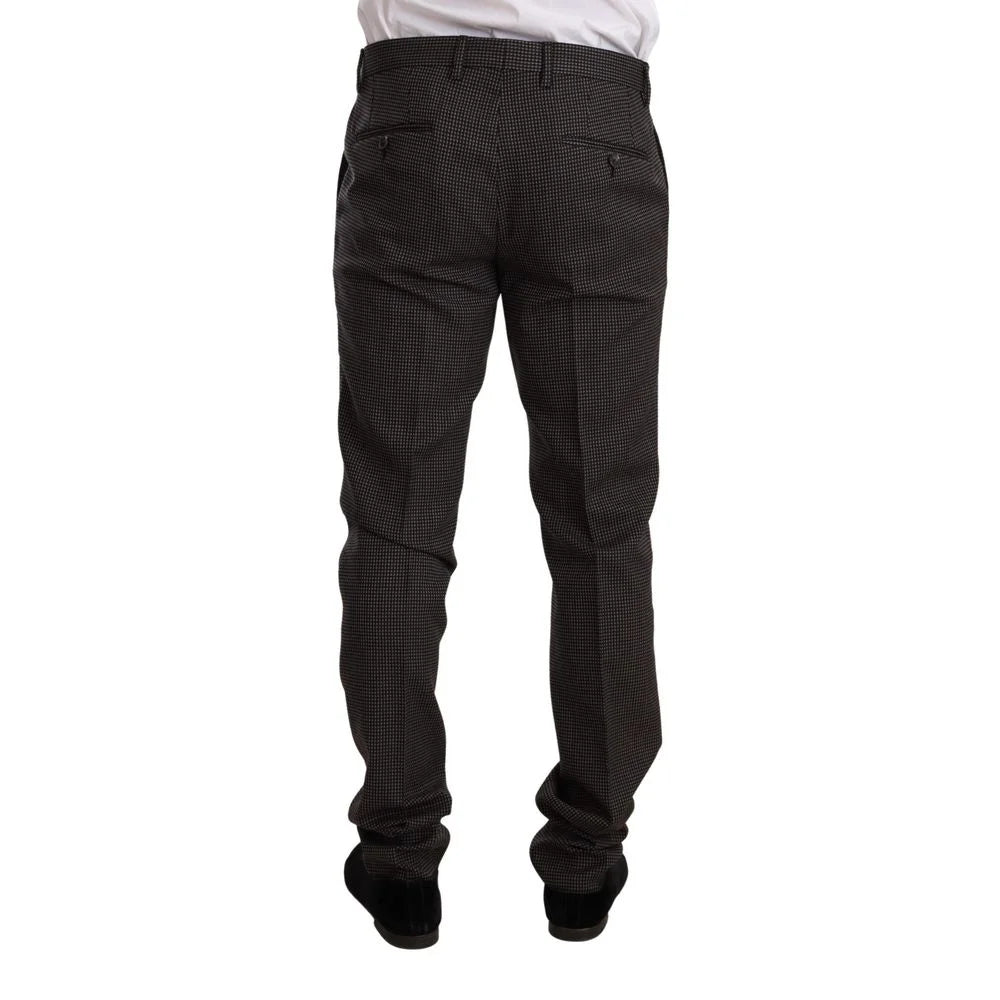 Dolce & Gabbana Black Virgin Wool Two-Piece Suit - IT50 | L