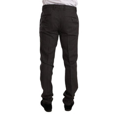 Dolce & Gabbana Black Virgin Wool Two-Piece Suit - IT50 | L