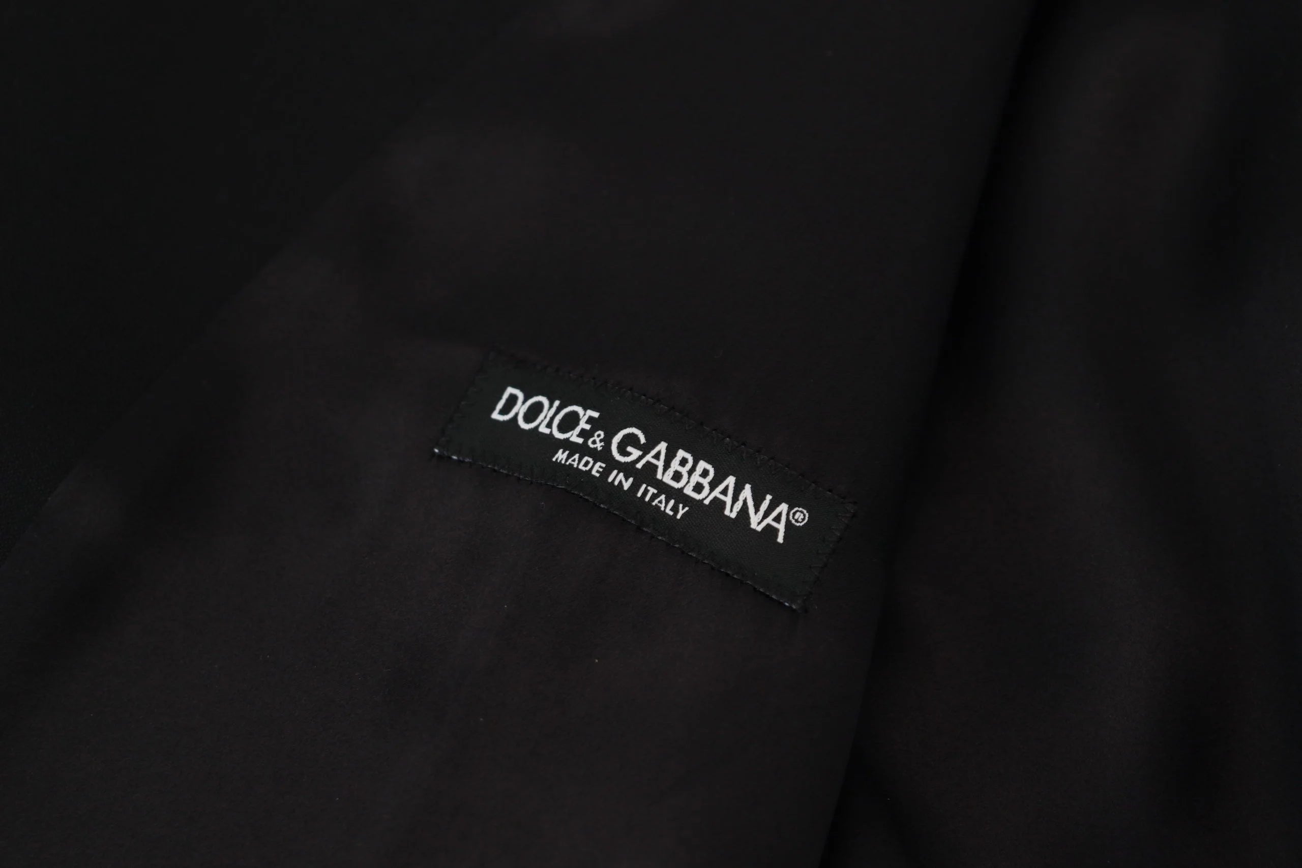 Dolce & Gabbana Black Virgin Wool Waistcoat Formal Dress Vest - IT50 | L - Vests