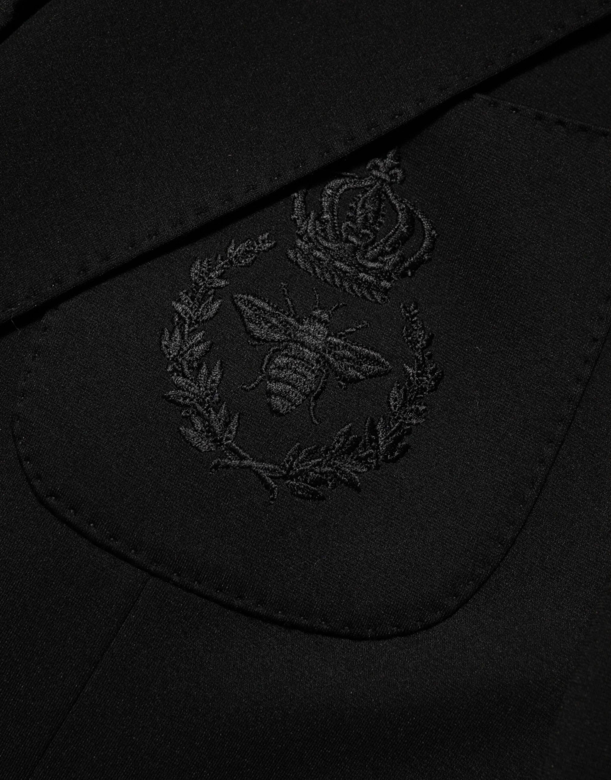 Dolce & Gabbana Black Viscose 2 Buttons Suit Jacket Blazer - IT48 | M - Sport Jackets