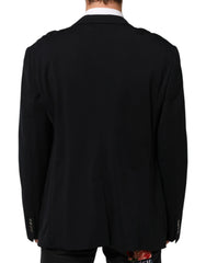 Dolce & Gabbana Black Viscose 2 Buttons Suit Jacket Blazer - IT60 | 3XL - Sport Jackets
