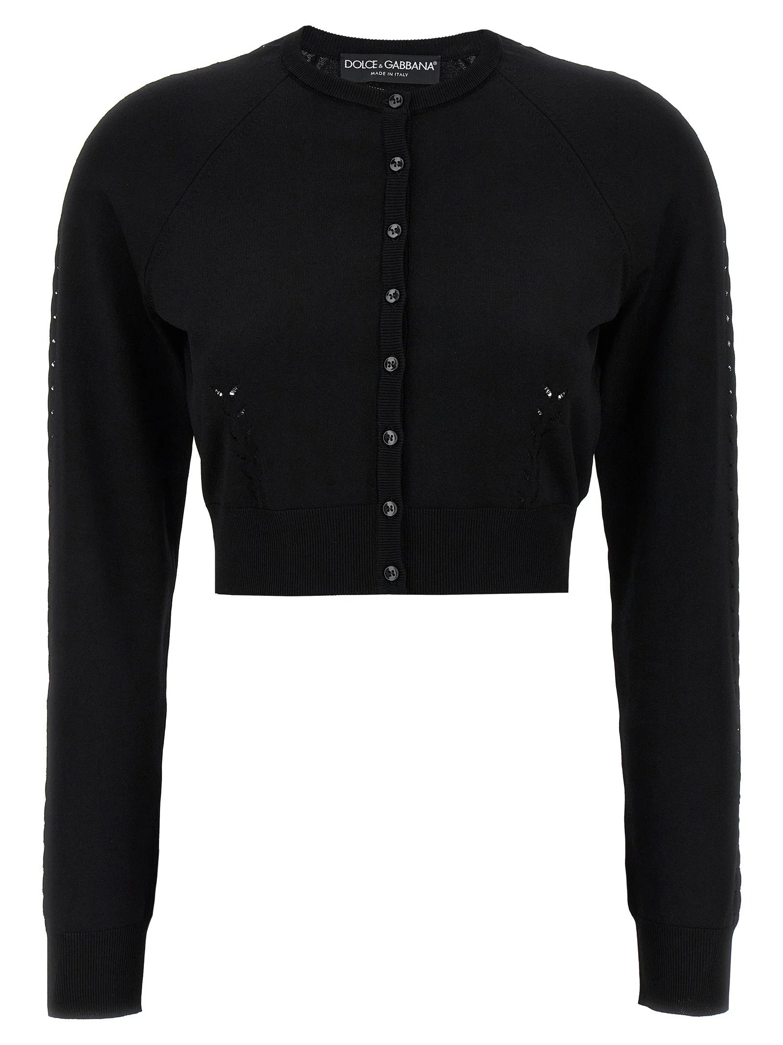 Dolce & Gabbana Black Viscose Cardigan - IT46