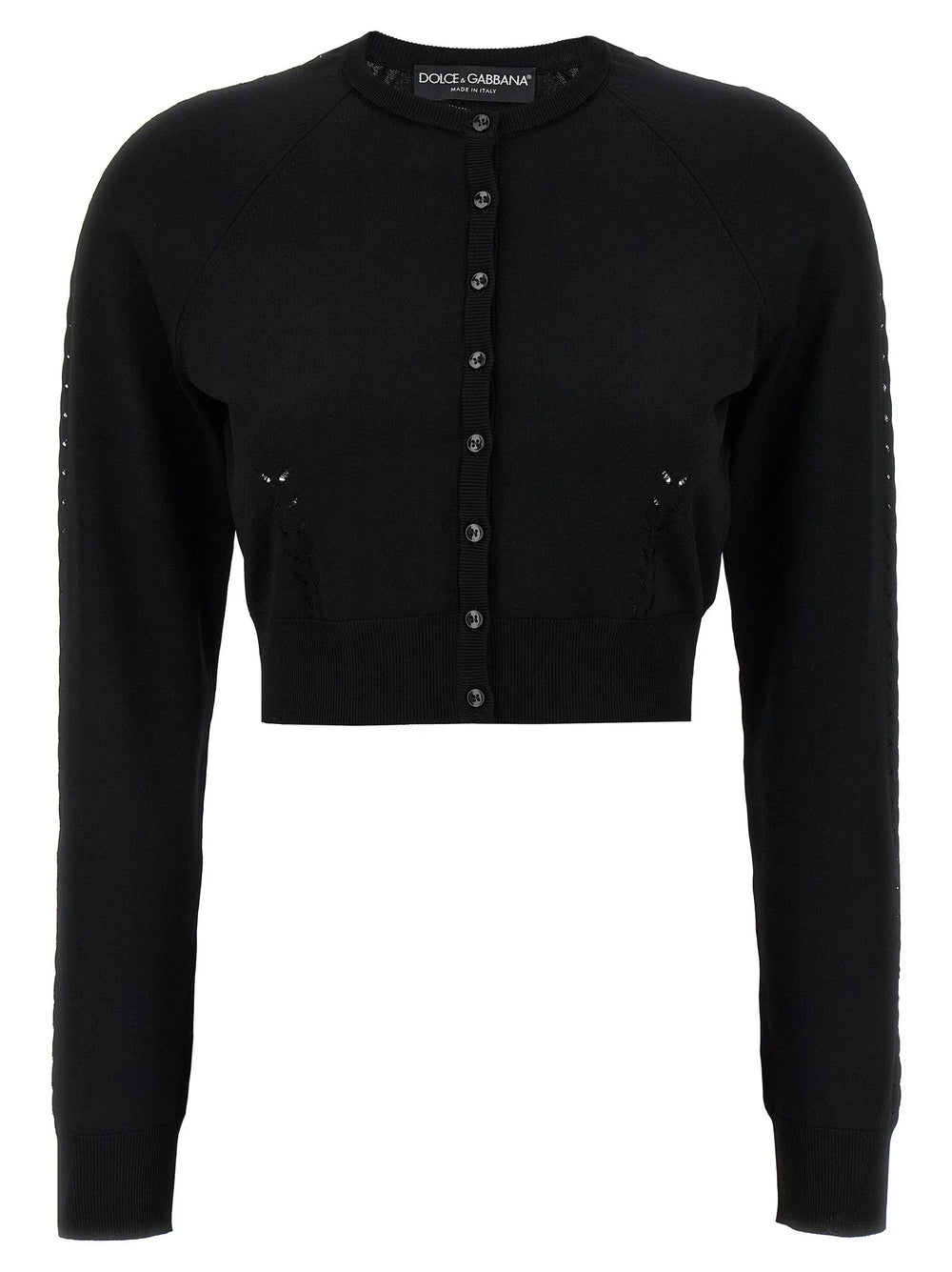 Dolce & Gabbana Black Viscose Cardigan - IT46
