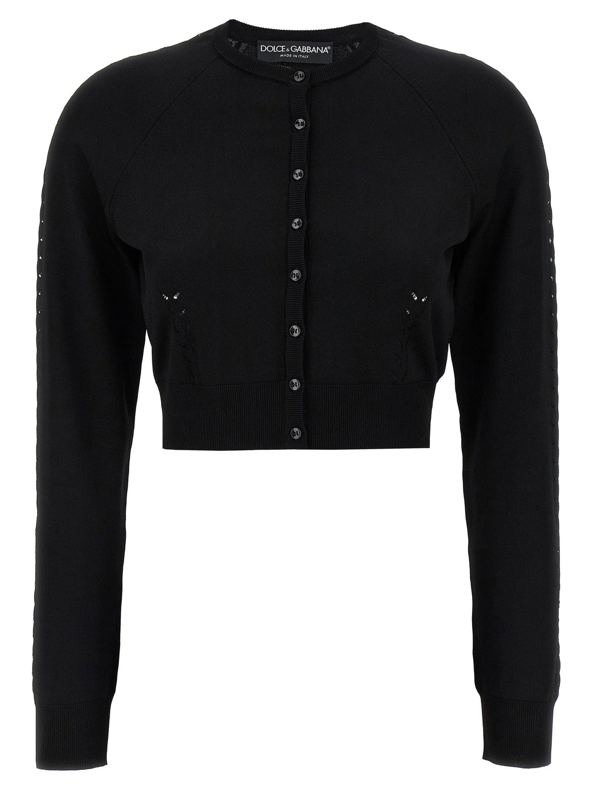 Dolce & Gabbana Black Viscose Cardigan - IT46