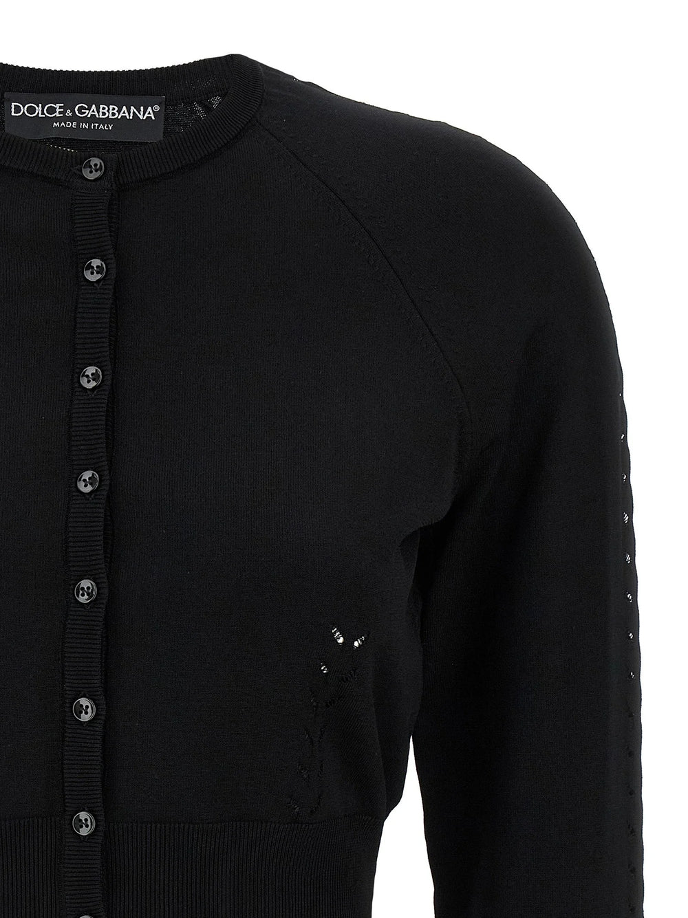Dolce & Gabbana Black Viscose Cardigan - IT46