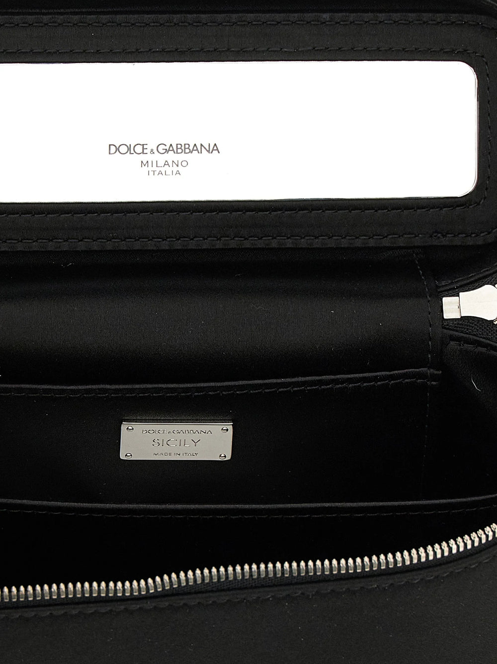 Dolce & Gabbana Svart Viskose Skulderveske