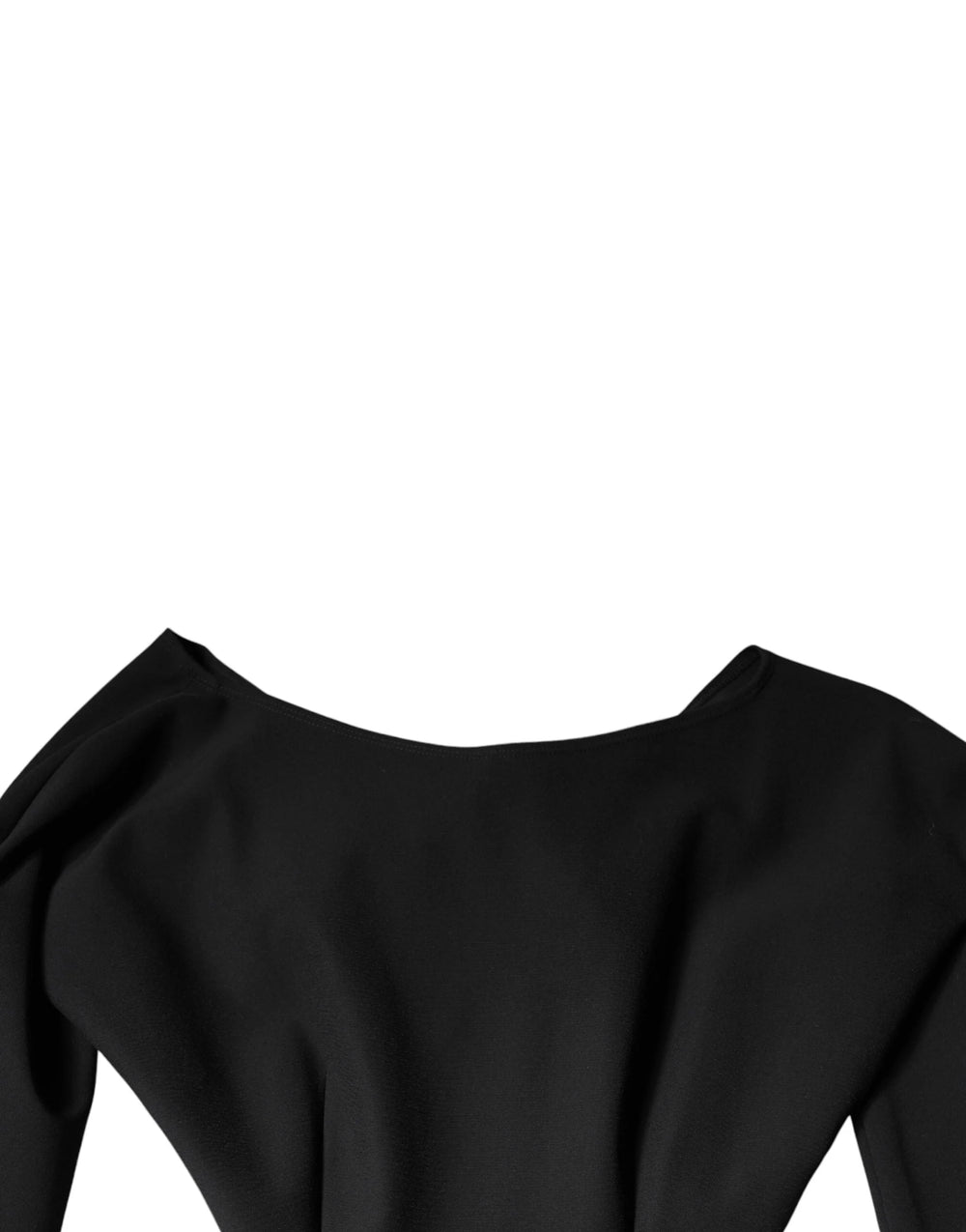 Dolce & Gabbana Black Viscose Cut Out A-line Long Sleeves Mini Dress - IT40|S - Dresses