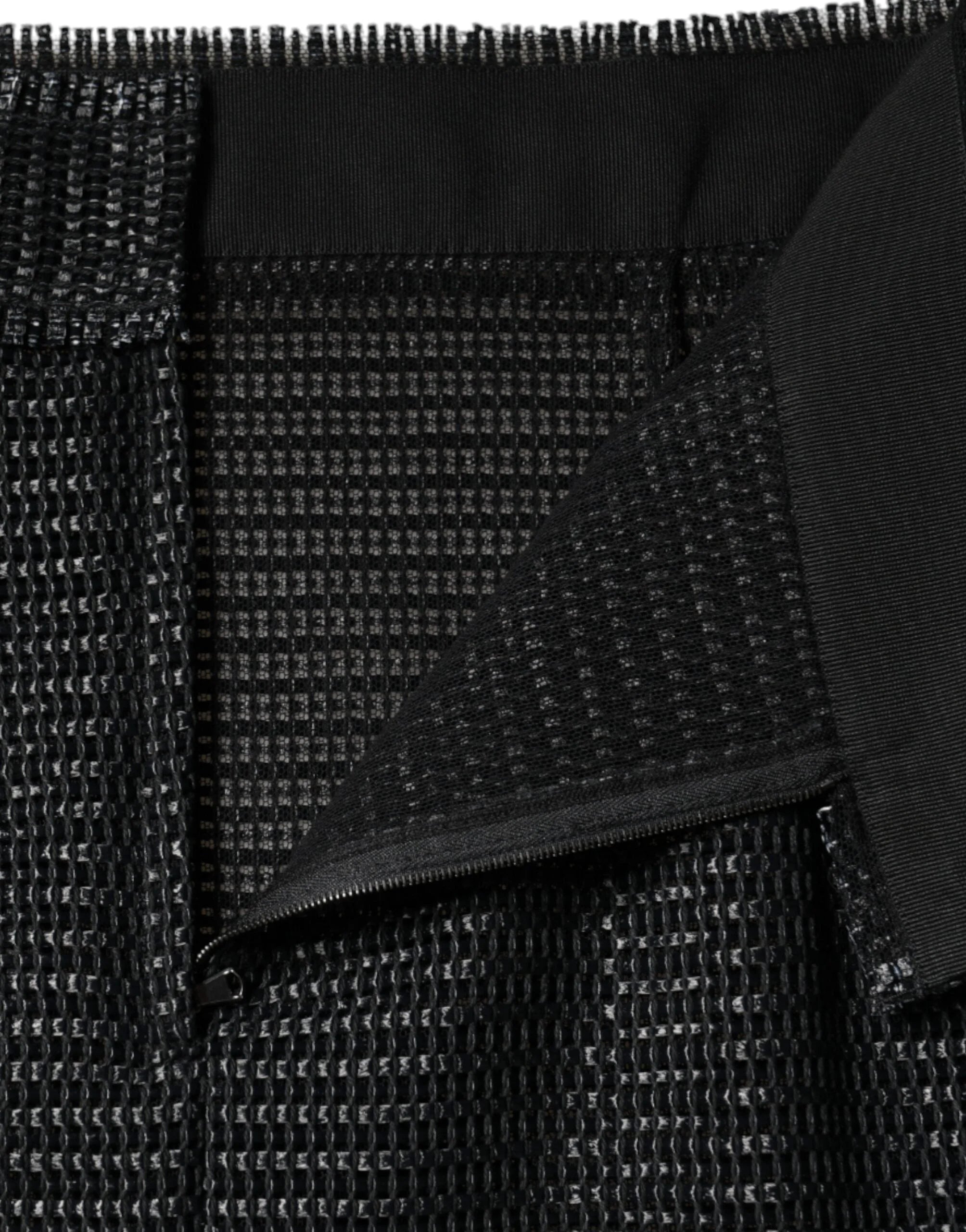 Dolce & Gabbana Black Viscose High Waist Pencil Cut Skirt - IT46|XL - Skirts