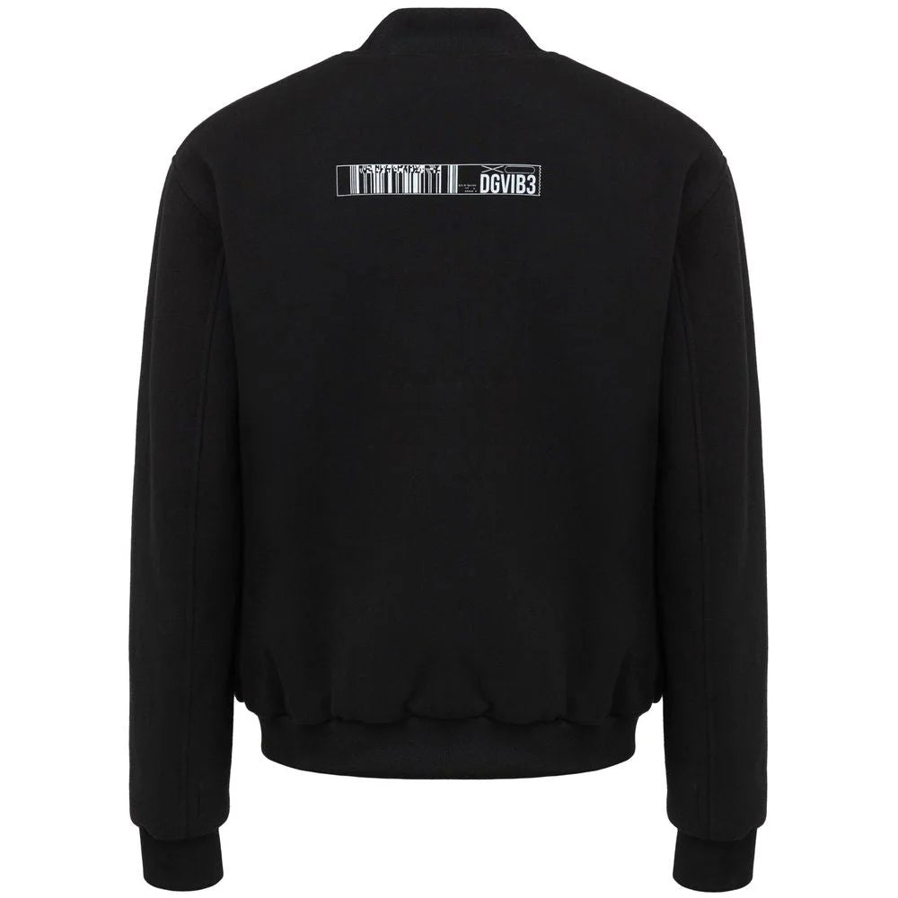 Dolce & Gabbana Black Viscose Jackets & Coat - IT48 | M - Bomber Jackets