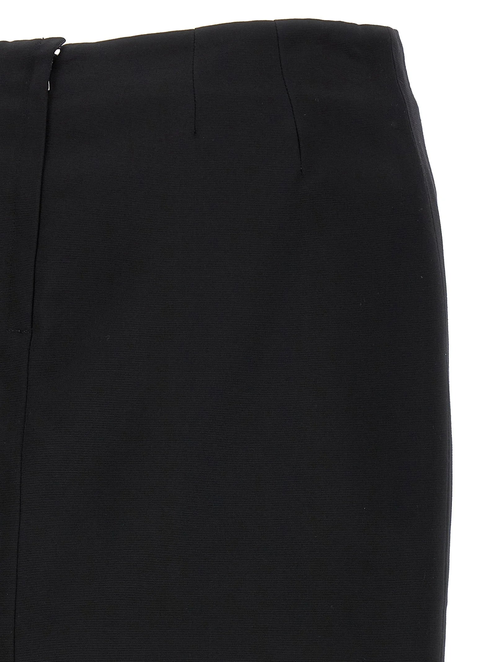 Dolce & Gabbana Black Viscose Long Skirt - IT40