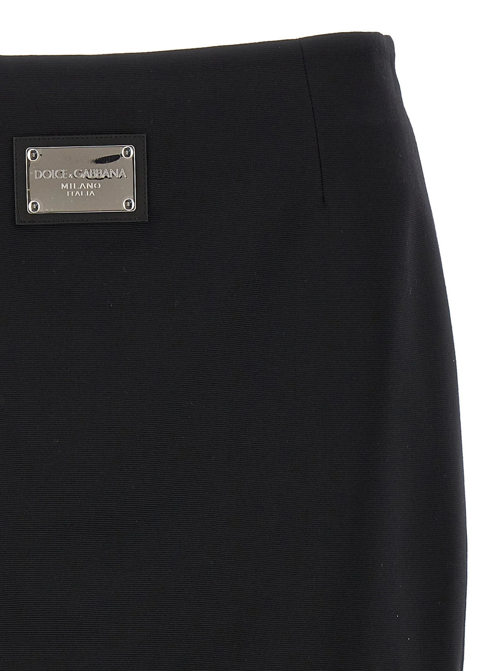 Dolce & Gabbana Black Viscose Long Skirt - IT40