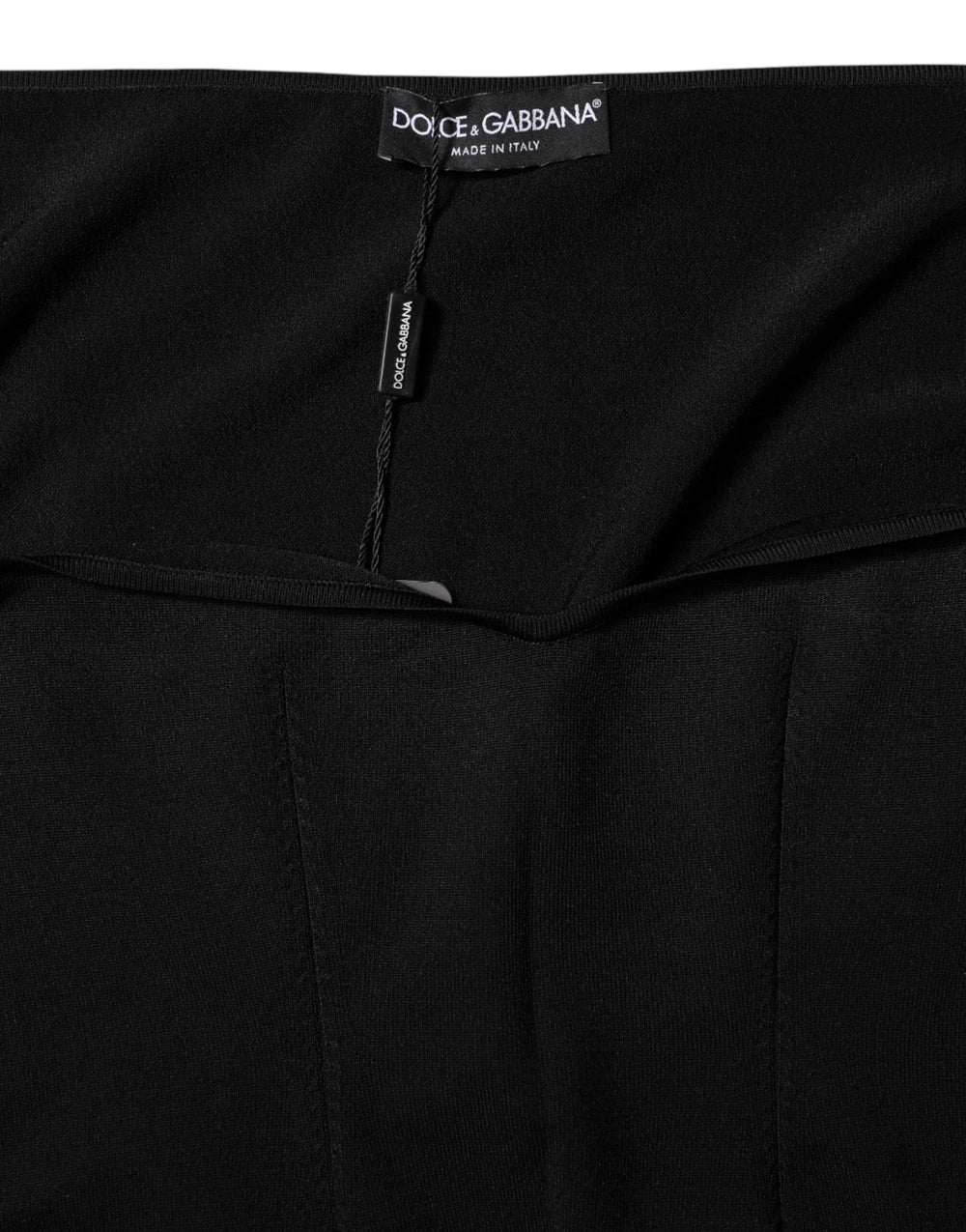 Dolce & Gabbana Black Viscose Long Sleeve Pullover Blouse Top - IT42|M - Sweaters