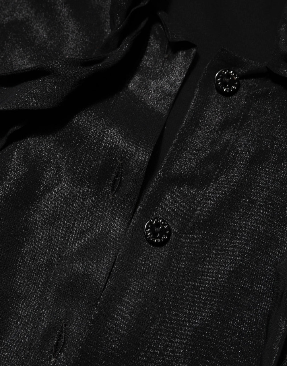 Dolce & Gabbana Black Viscose Long Sleeve Tie Neck Blouse Top - IT42|M - Blouses