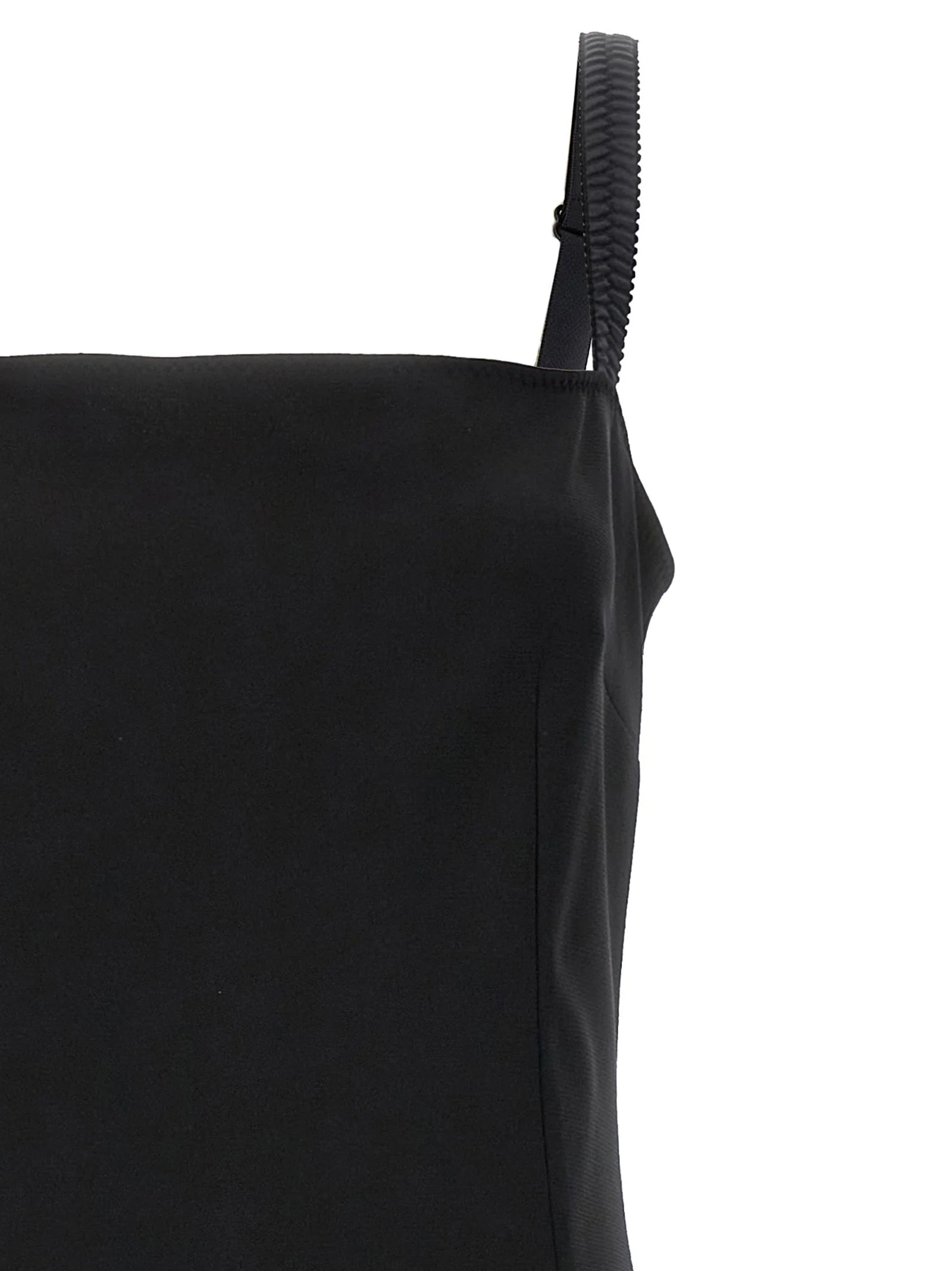 Dolce & Gabbana Black Viscose Midi Dress - IT48