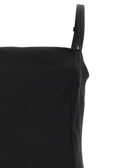 Dolce & Gabbana Black Viscose Midi Dress - IT48