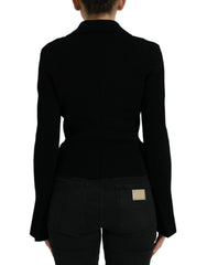 Dolce & Gabbana Black Viscose Single Breasted Blazer Jacket - IT40|S - Coats & Jackets