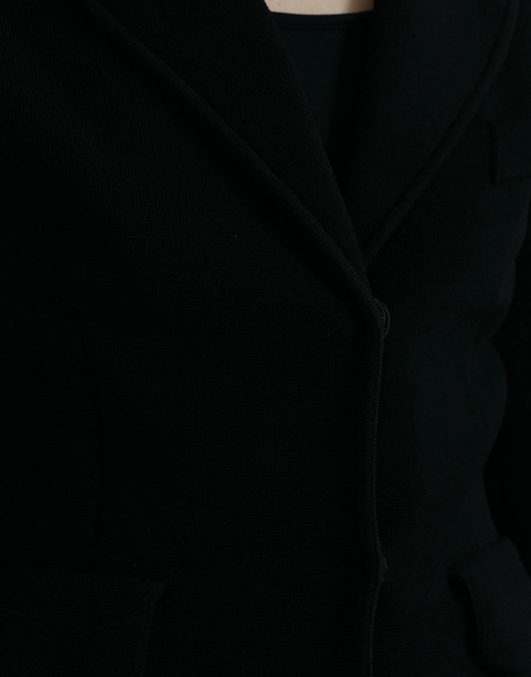 Dolce & Gabbana Black Viscose Single Breasted Blazer Jacket - IT40|S - Coats & Jackets