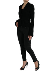 Dolce & Gabbana Black Viscose Single Breasted Blazer Jacket - IT40|S - Coats & Jackets