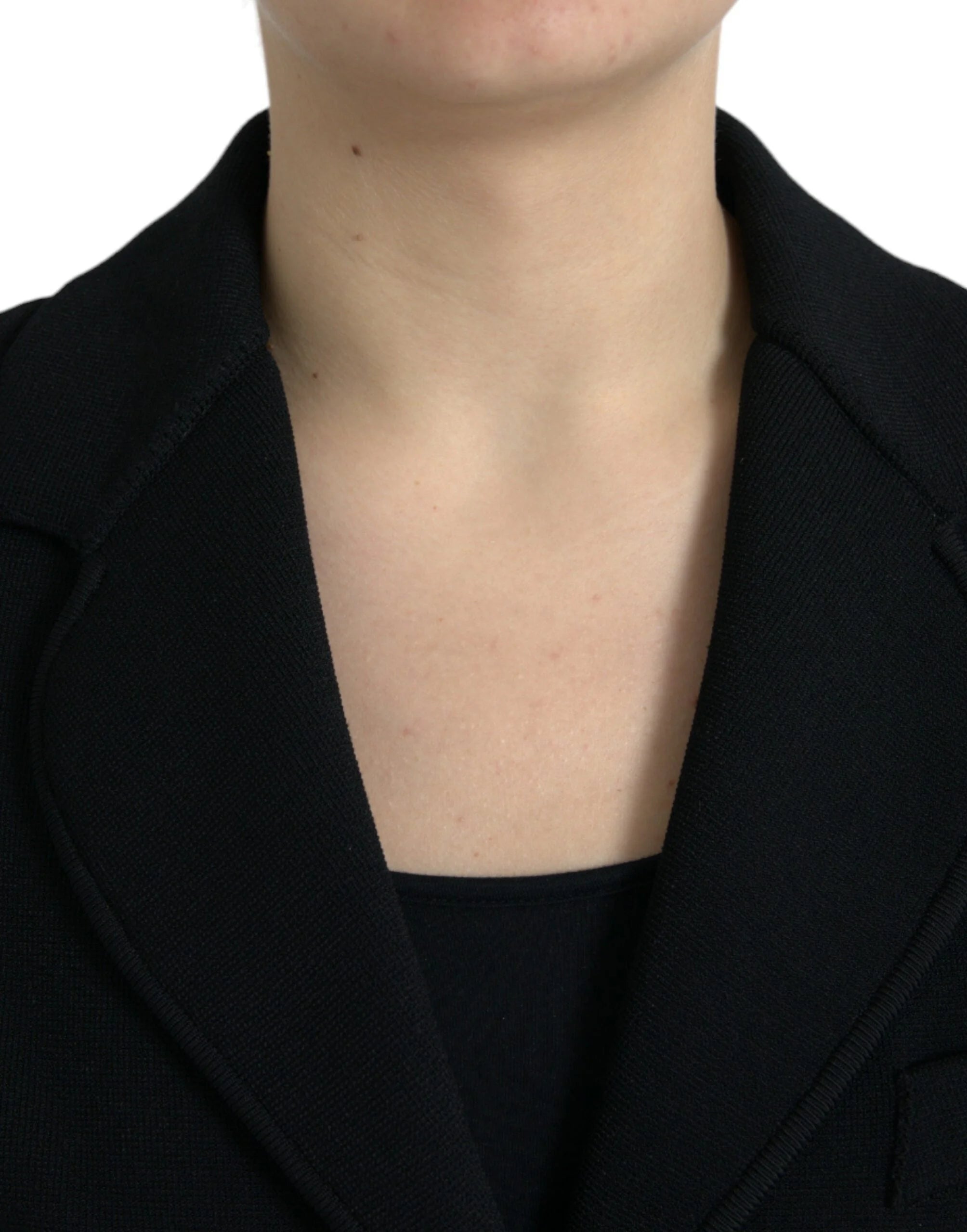 Dolce & Gabbana Black Viscose Single Breasted Blazer Jacket - IT40|S - Coats & Jackets