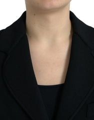 Dolce & Gabbana Black Viscose Single Breasted Blazer Jacket - IT40|S - Coats & Jackets