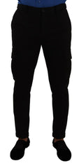Dolce & Gabbana Black Viscose Skinny Cargo Trouser Pants - IT48 | M - Cargo Pants