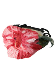 Dolce & Gabbana Black Viscose White Hair Parrucchiera Headband Diadem - Headbands