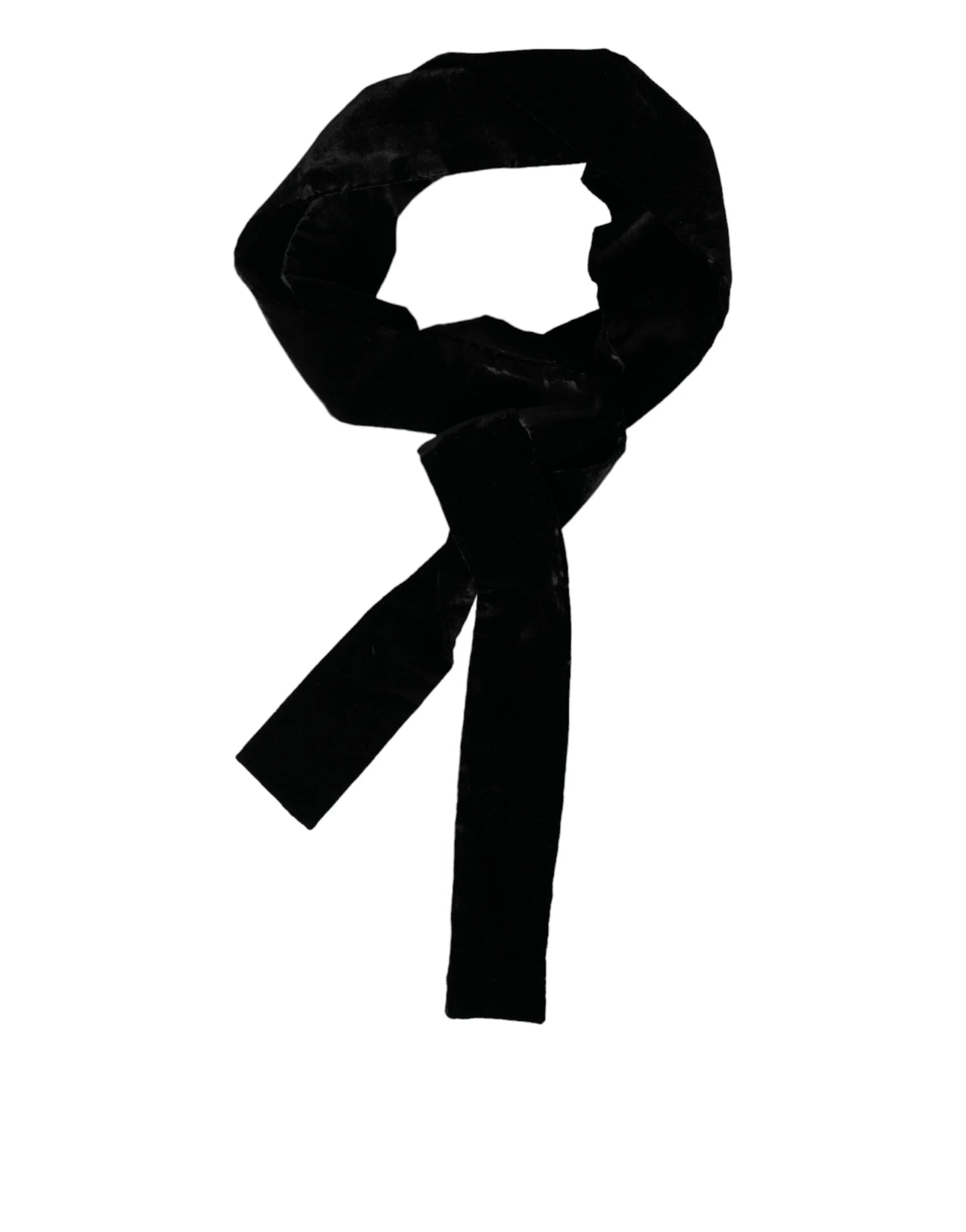 Dolce & Gabbana Black Viscose Wide Waist Women Belt - IT38 | XS - Belts