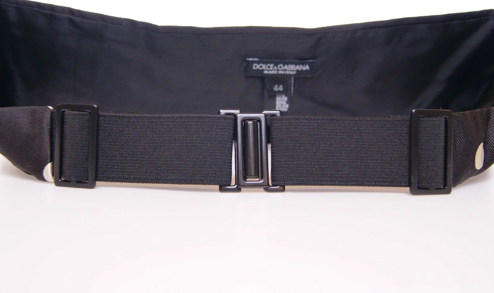 Dolce & Gabbana Black Waist Smoking Tuxedo Cummerbund Belt - Traditional Clothing Accessories
