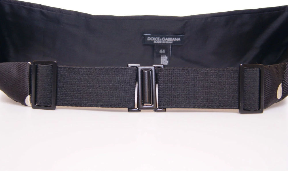 Dolce & Gabbana Black Waist Smoking Tuxedo Cummerbund Belt - Traditional Clothing Accessories