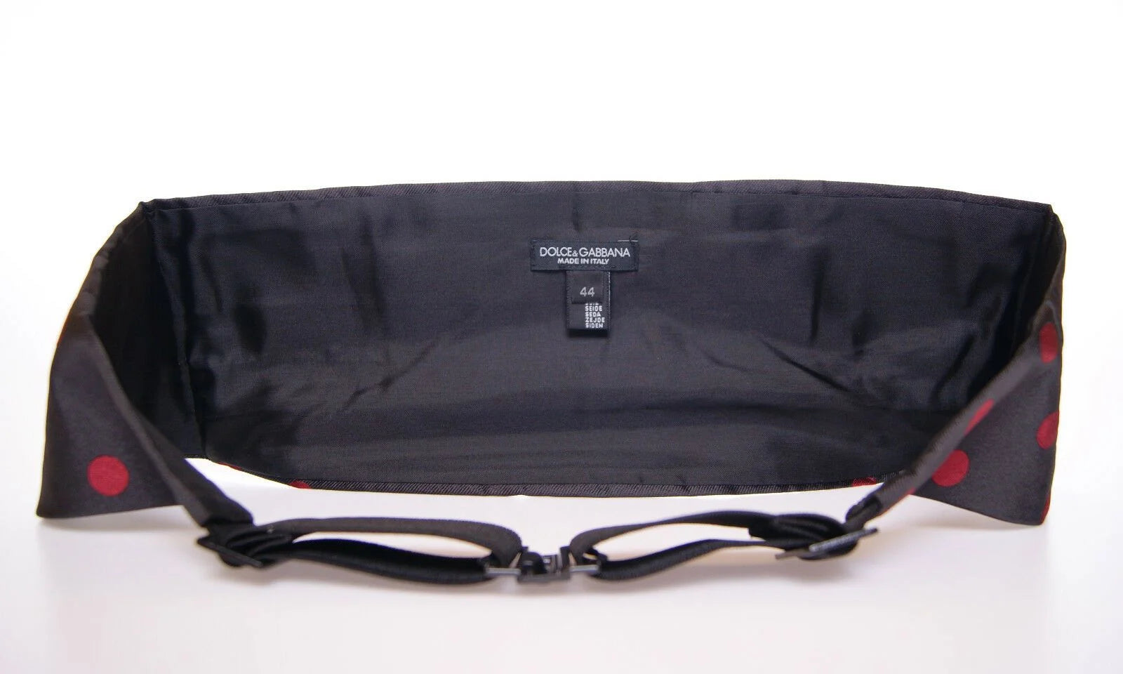 Dolce & Gabbana Black Waist Smoking Tuxedo Cummerbund Belt - Traditional Clothing Accessories