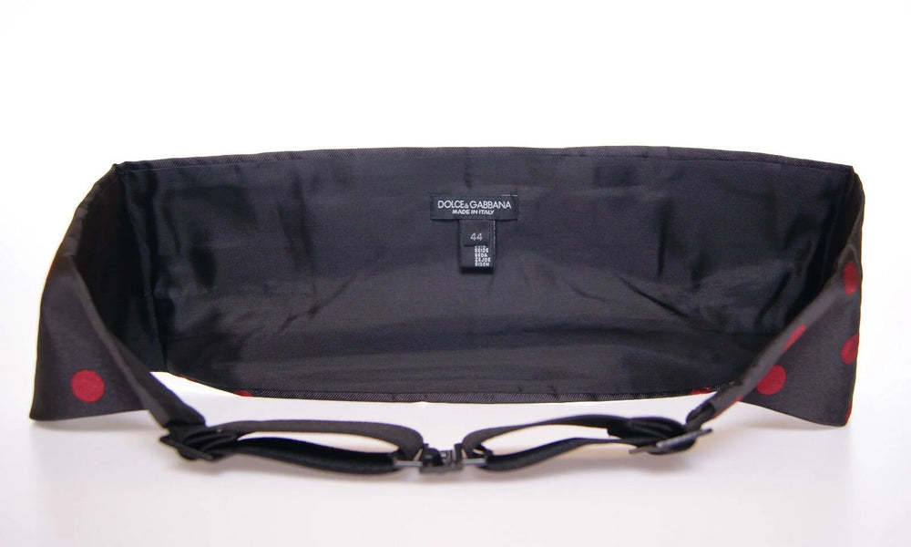 Dolce & Gabbana Black Waist Smoking Tuxedo Cummerbund Belt - Traditional Clothing Accessories