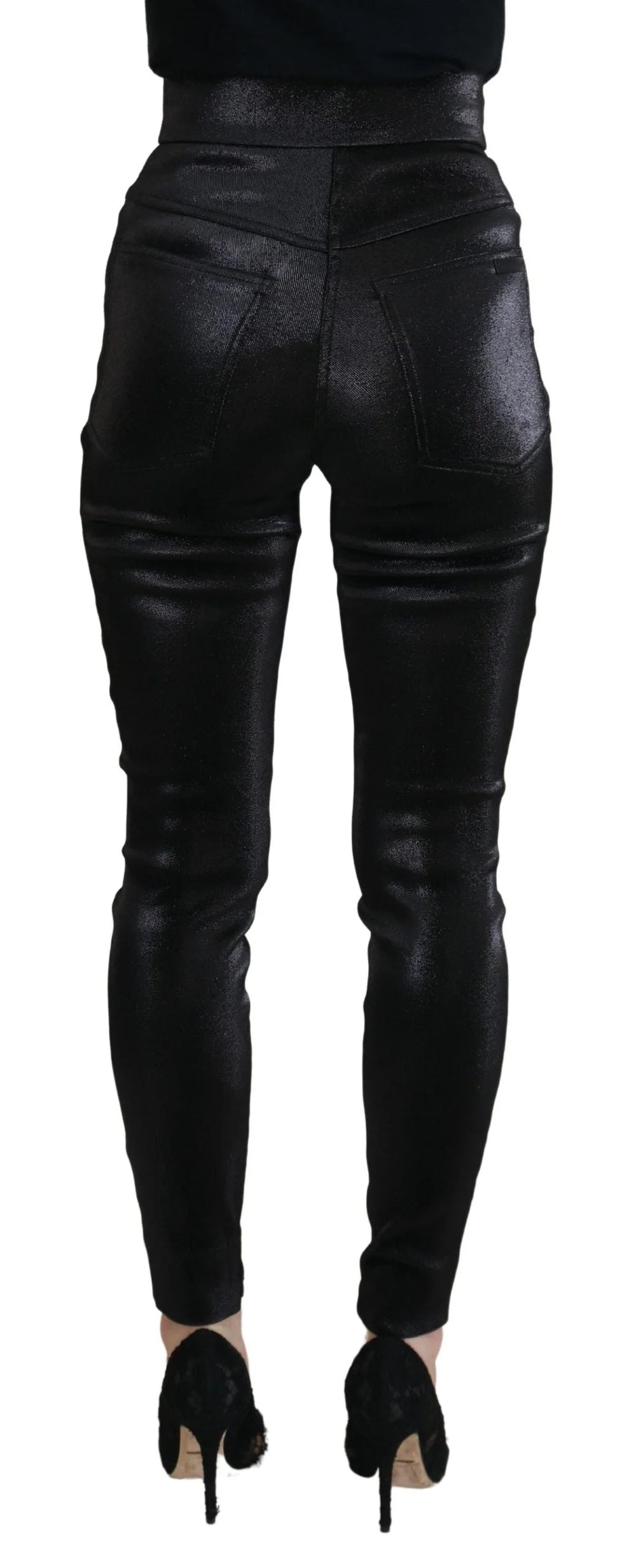 Dolce & Gabbana Black Washed Cotton Skinny Denim Jeans - IT36|XXS - Jeans
