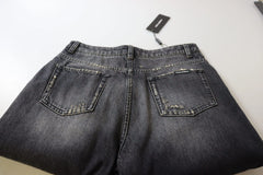 Dolce & Gabbana Black Washed Tattered High Waist Denim Jeans - IT40|S - Jeans
