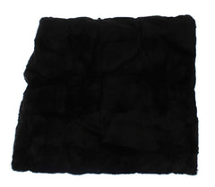 Dolce & Gabbana Black Weasel Fur Crochet Hood Scarf Hat - Scarves & Shawls