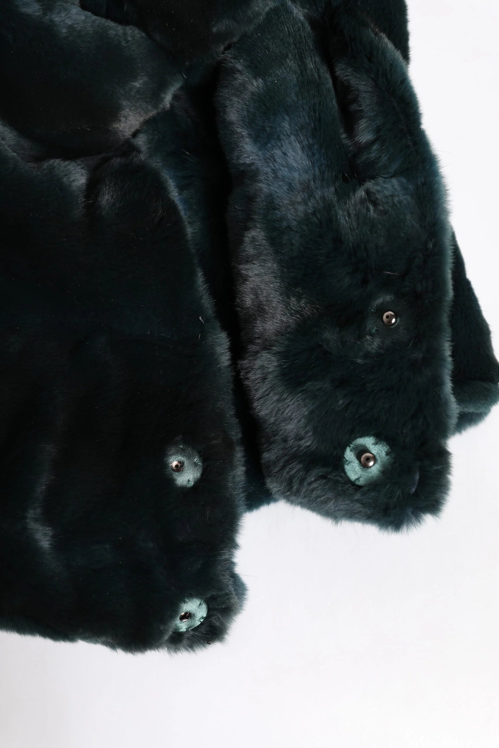 Dolce & Gabbana Black Weasel Fur Womens Beanie Hat - Beanies