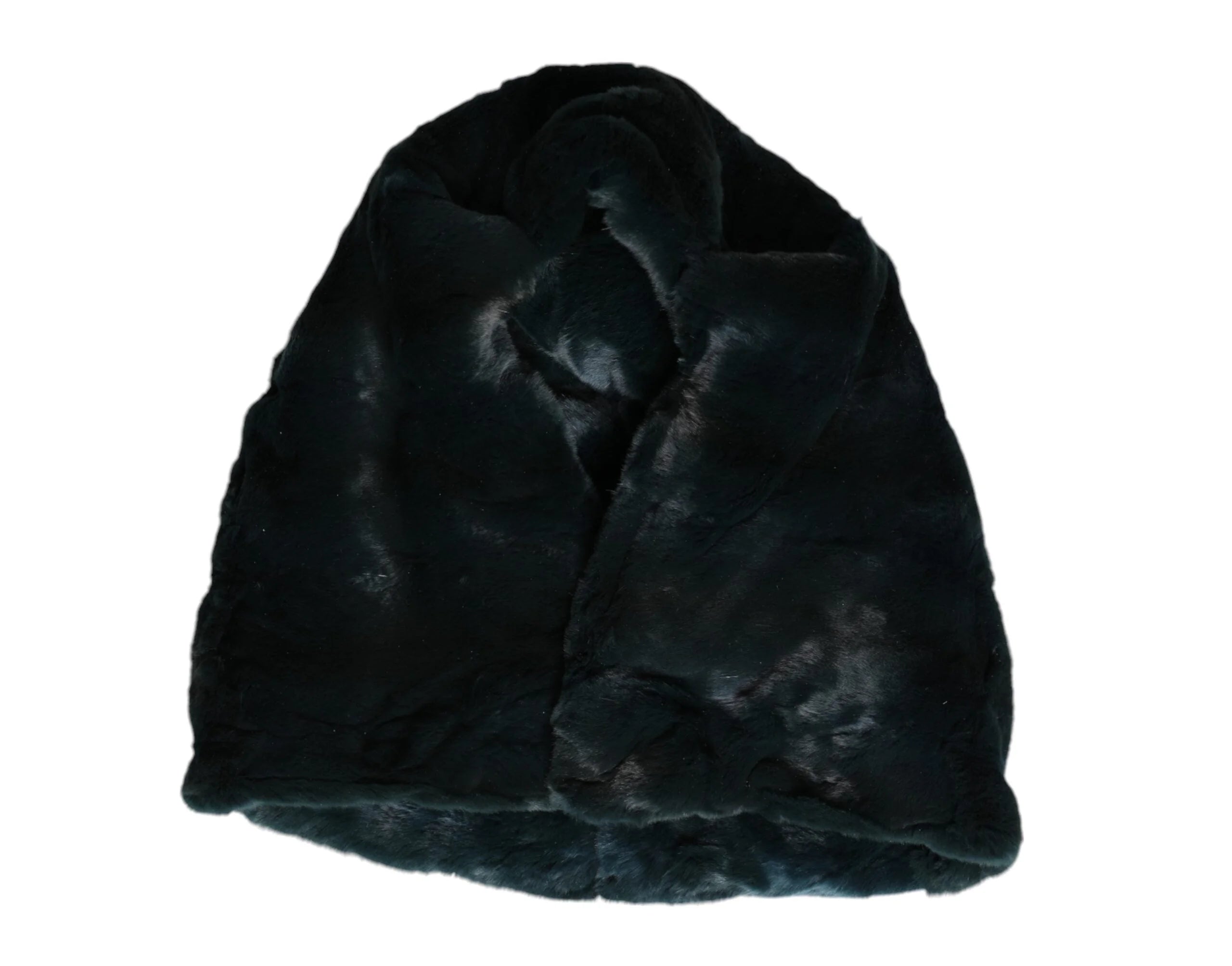 Dolce & Gabbana Black Weasel Fur Womens Beanie Hat - Beanies