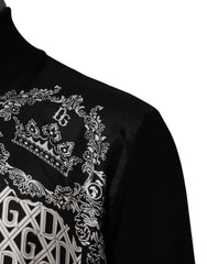Dolce & Gabbana Black White Bandana Print Full Zip Sweater - IT54 | XL - Sweaters