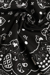 Dolce & Gabbana Black White Bandana Square Men Foulard Scarf - Bandanas & Headties