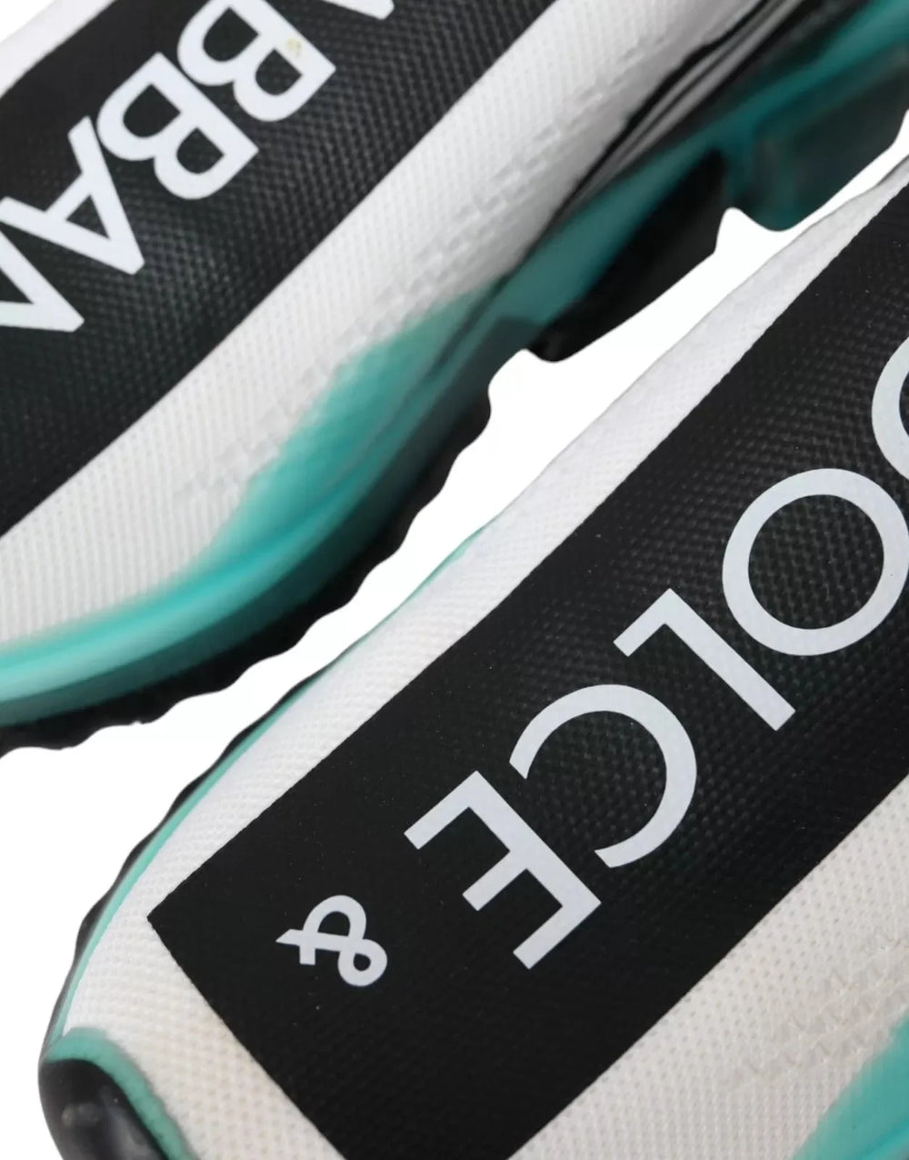 Dolce & Gabbana Black White Blue Slip On Sorrento Sneakers - EU40.5/US7.5 - Sneakers