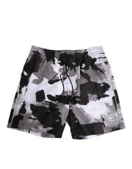 Dolce & Gabbana Black White Camouflage DG Logo Men Swimwear - IT4 | S - Swim Boxers