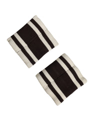 Dolce & Gabbana Black White DG Logo Cotton 1 Pair Wristband