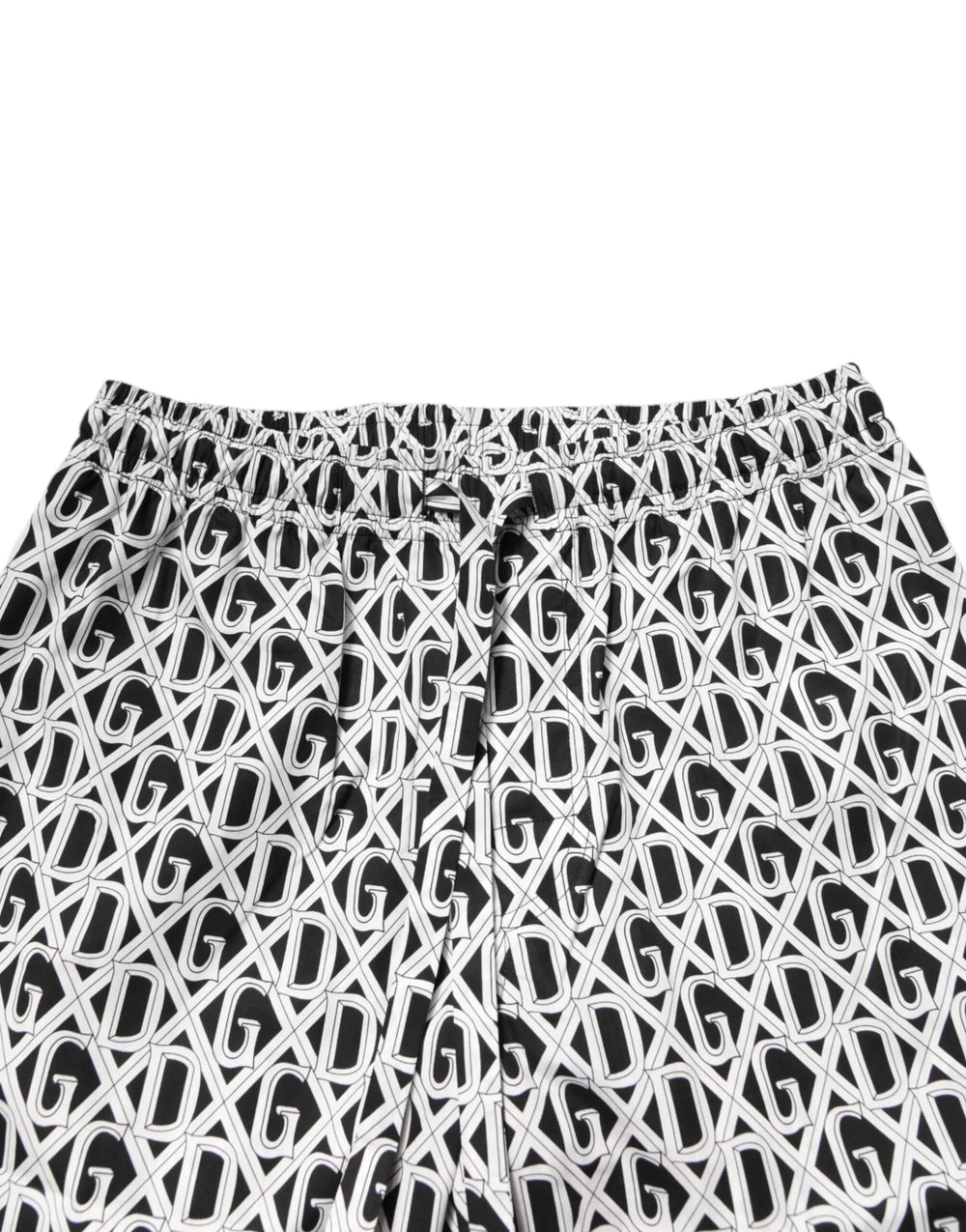 Dolce & Gabbana Black White DG Print Cotton Pajama Set Sleepwear - IT37 | XS - Pajamas