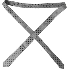 Dolce & Gabbana Black White Dot Fantasy Silk Adjustable Men Tie - Neckties