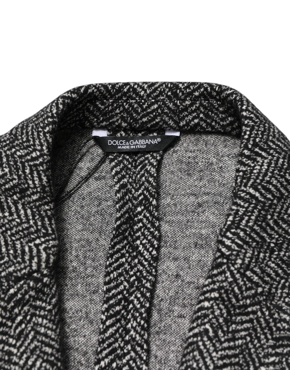 Dolce & Gabbana Black White Double Breasted Men Suit Blazer - IT48 | M - Sport Jackets