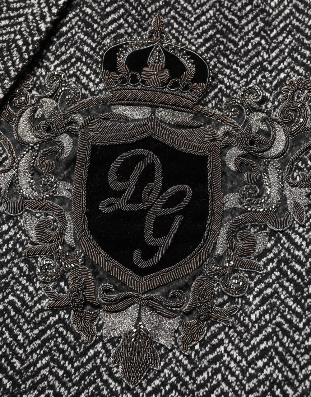 Dolce & Gabbana Black White Double Breasted Men Suit Blazer - IT48 | M - Sport Jackets