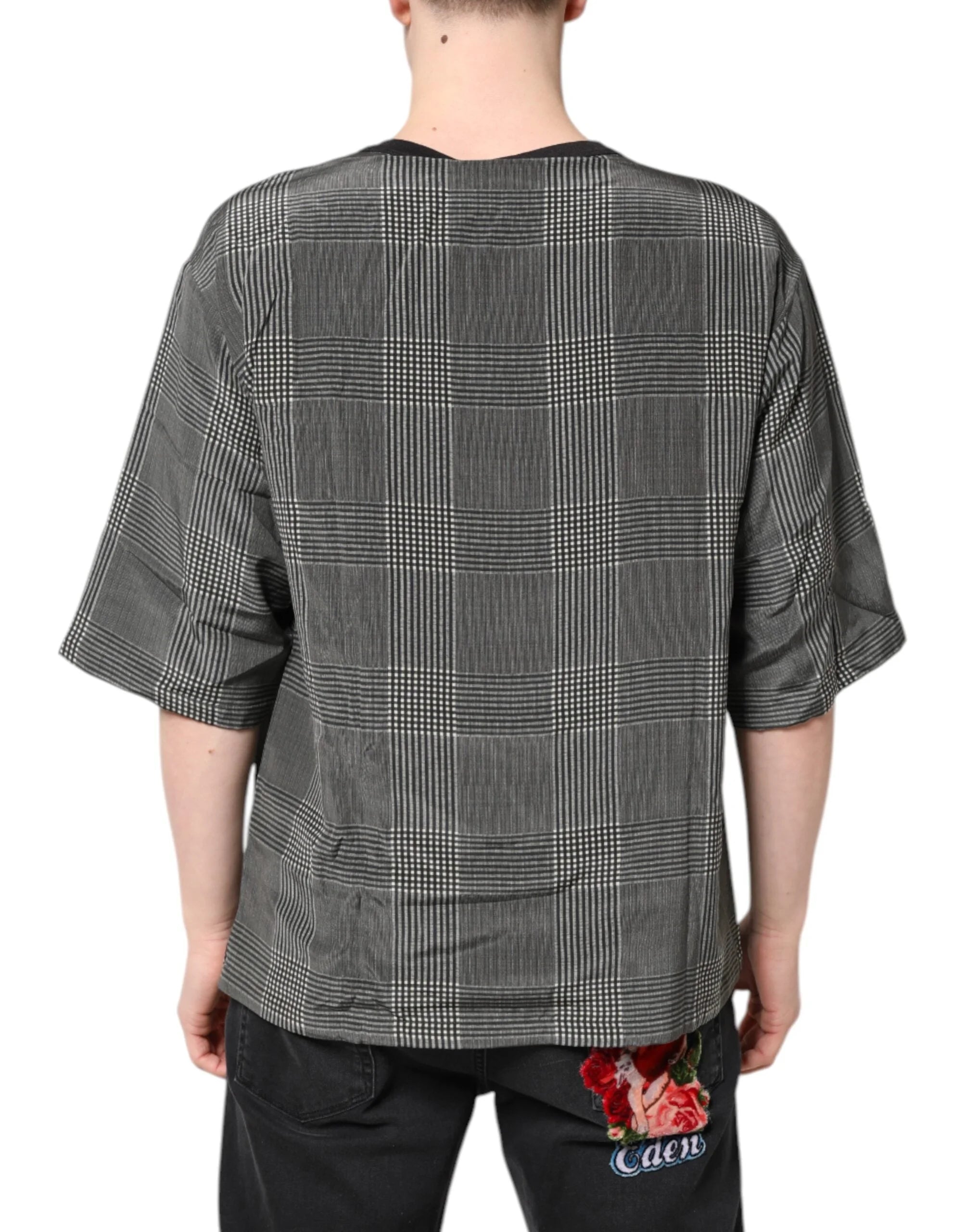 Dolce & Gabbana Black White Graphic Print Short Sleeve T-shirt - IT46 | S - T-Shirts