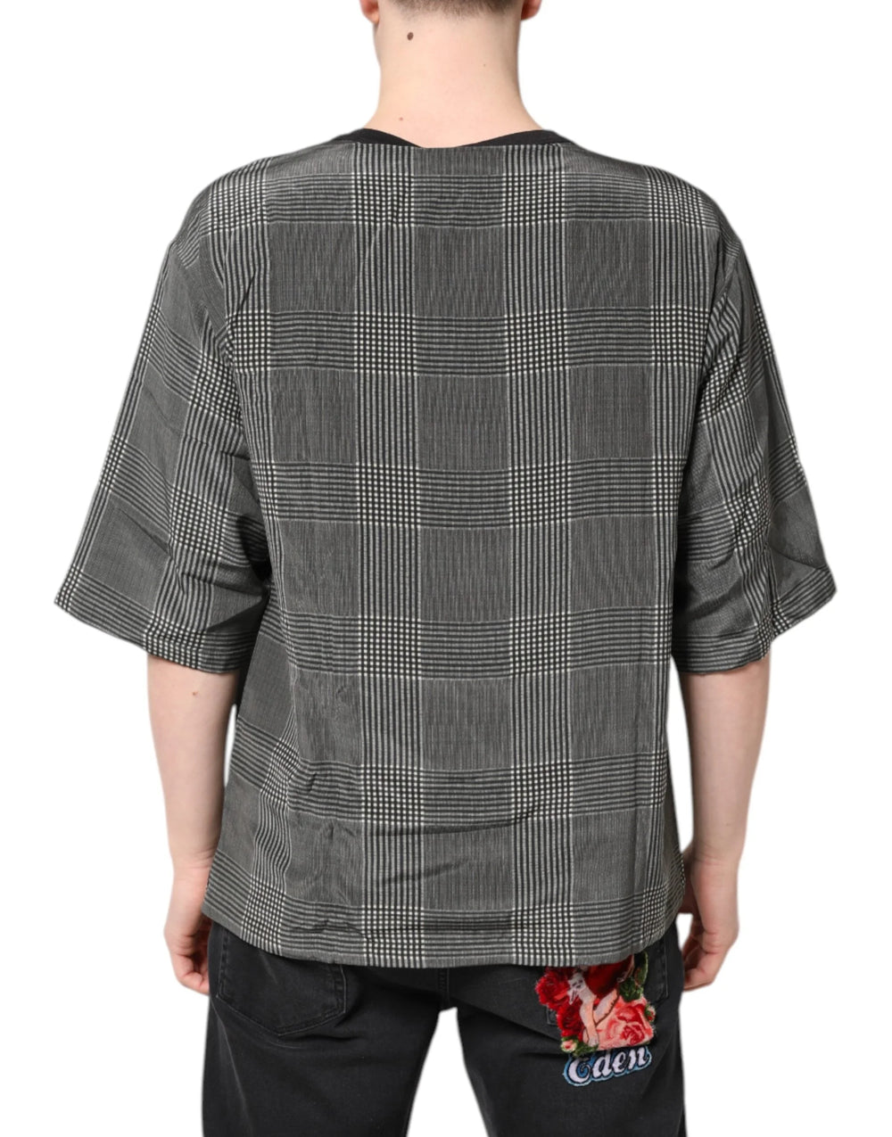 Dolce & Gabbana Black White Graphic Print Short Sleeve T-shirt - IT46 | S - T-Shirts