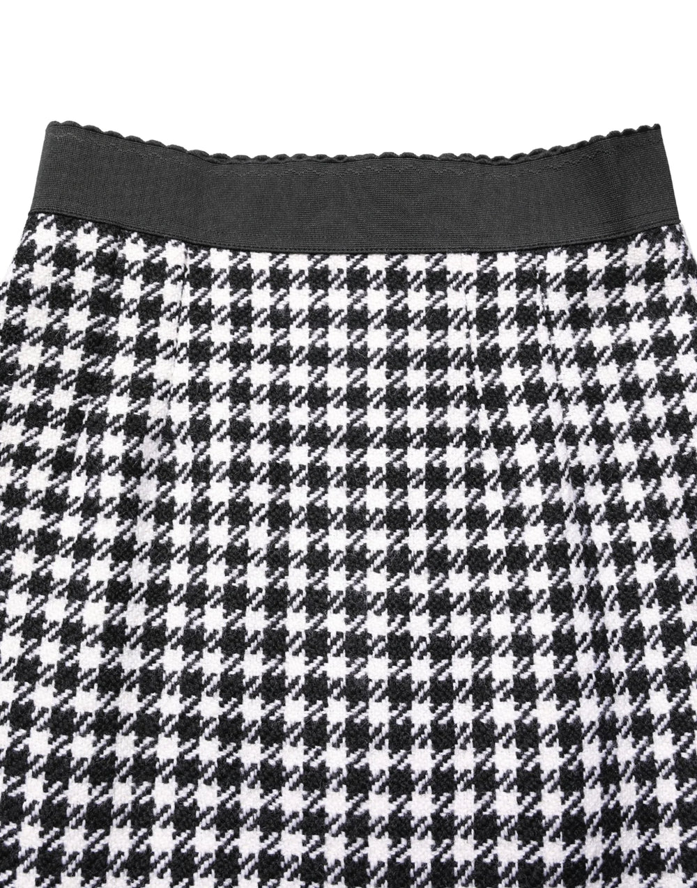 Dolce & Gabbana Black White Houndstooth HighWaist Mini Skirt